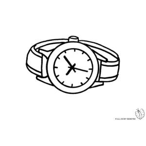 Disegno di Orologio Gioielli da colorare