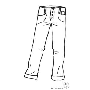 Disegno di Pantaloni Uomo da colorare