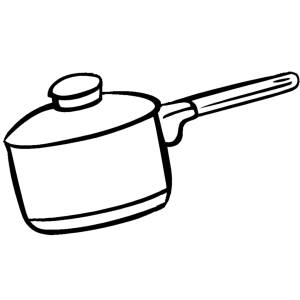 Disegno di Pentola per Cucinare da colorare