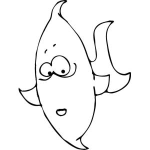 Disegno di Pesce Tropicale da colorare