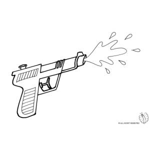 Disegno di Pistola ad Acqua da colorare
