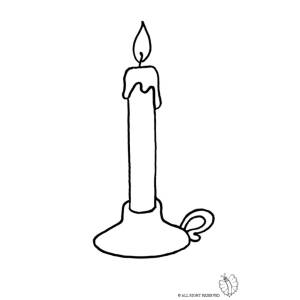 Disegno di Portacandele da colorare