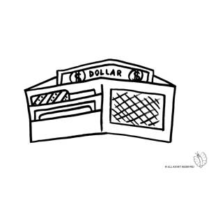 Disegno di Portafogli da colorare