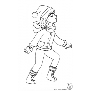 disegno di Ragazza  da colorare