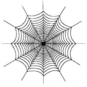 Disegno di Ragnatela da colorare