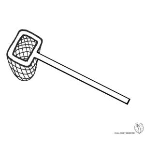 Disegno di Retino per Pescare da colorare