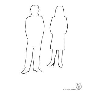Disegno di Uomo e Donna da colorare