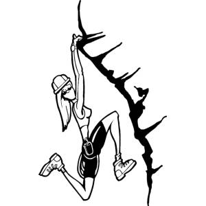 Disegno di Scalatrice da colorare