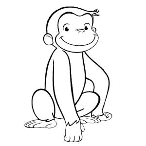 Disegno di Scimmietta George da colorare