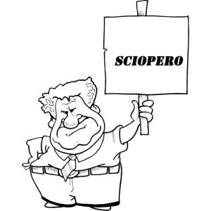 Disegno di Sciopero da colorare