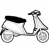 Disegno di Scooter da colorare