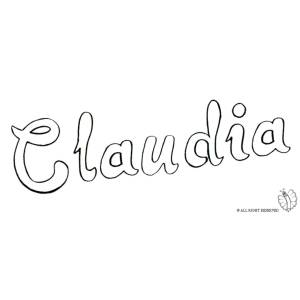 Disegno di Claudia da colorare