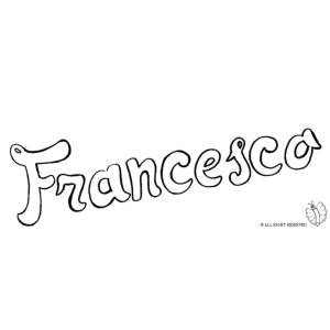 Disegno di Francesco da colorare