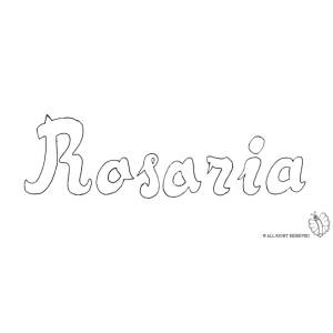 Disegno di Rosaria da colorare