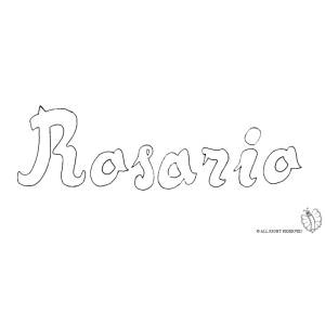 Disegno di Rosario da colorare