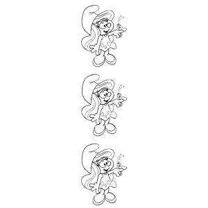 Disegno di Segnalibro Puffetta da colorare