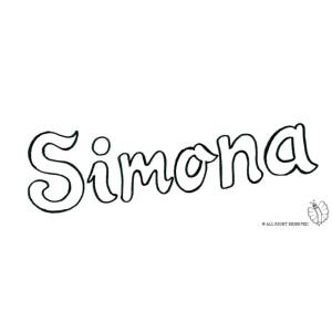 disegno di Simona da colorare