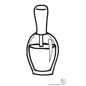 Disegno di Smalto per le Unghie da colorare