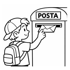 Disegno di Spedire una Lettera  da colorare
