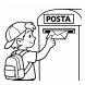 Disegno di Spedire una Lettera da colorare