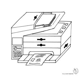 Disegno di Fotocopiatrice da colorare