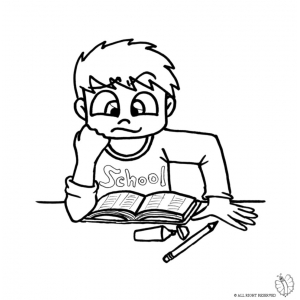Disegno di Studente da colorare