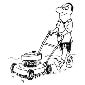 Disegno di Il Tagliaerba da colorare