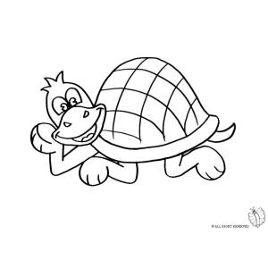 Disegno di La Tartaruga da colorare