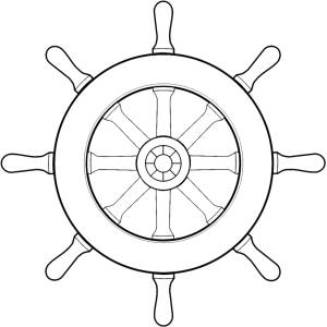 Disegno di Timone della Nave da colorare
