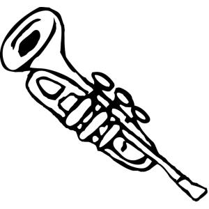 Disegno di Tromba da colorare