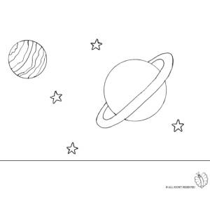 Disegno di Universo da colorare