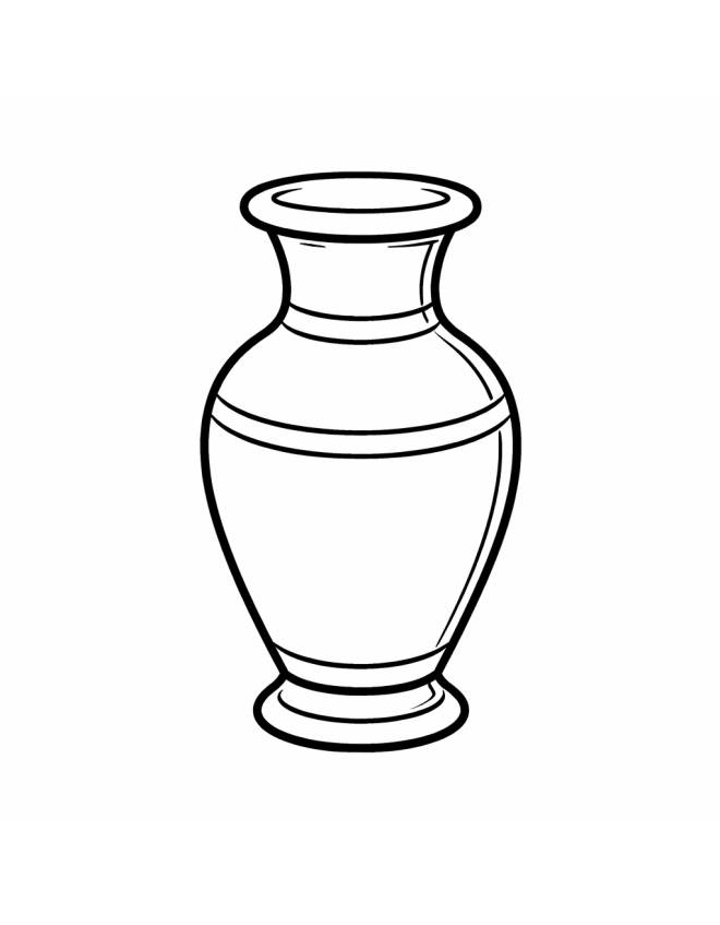 disegno di Vaso da Salotto  da colorare