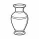 Disegno di Vaso da Salotto da colorare
