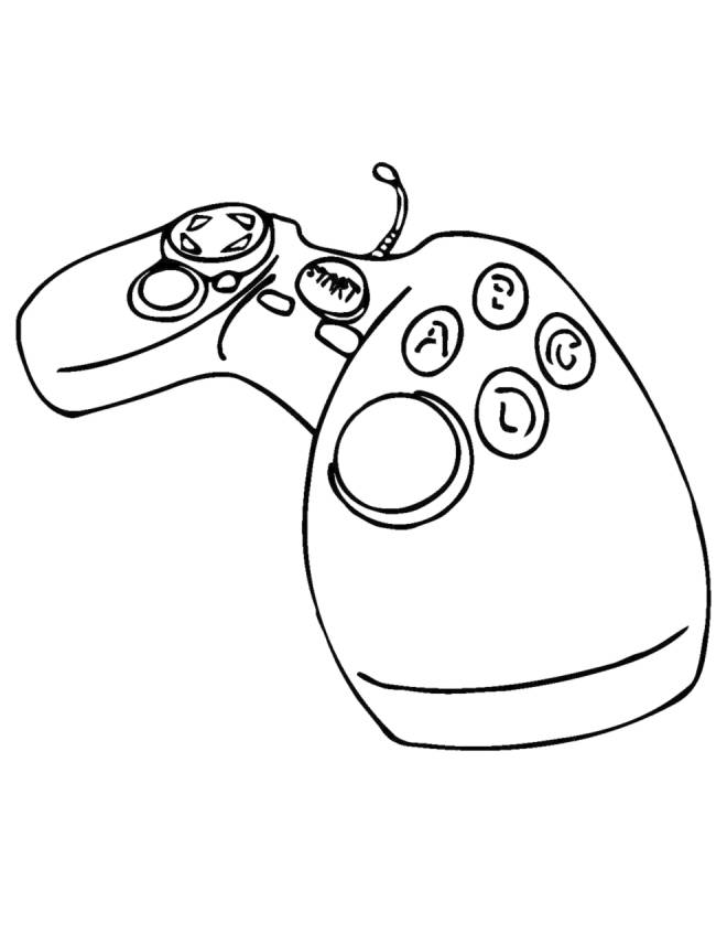 disegno di Joypad da colorare