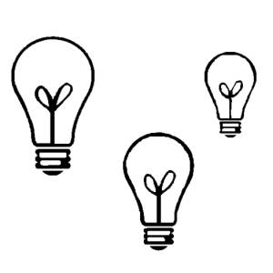 Disegno di Lampadine da colorare