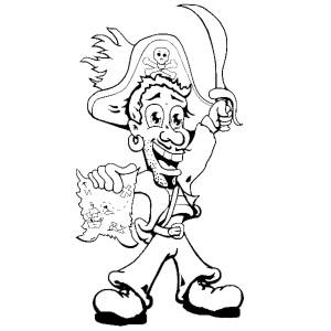 Disegno di Pirata da colorare