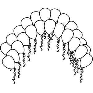Disegno di Palloncini Colorati da colorare