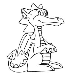 Disegno di Il Piccolo Drago da colorare