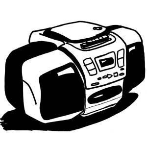 Disegno di Radio Stereo da colorare