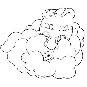 Disegno di Vento e Nuvole da colorare