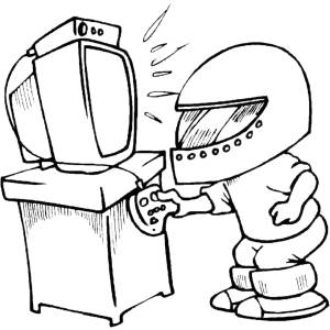 Disegno di Video Games da colorare