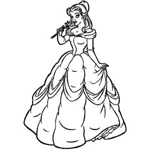 Disegno di Belle Vestito da Sera da colorare