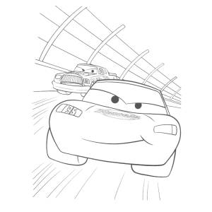 Disegno di Cars La Gara da colorare