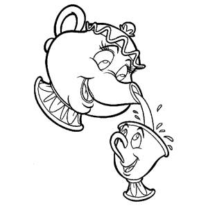 Disegno di Mrs. Bric e Chicco da colorare