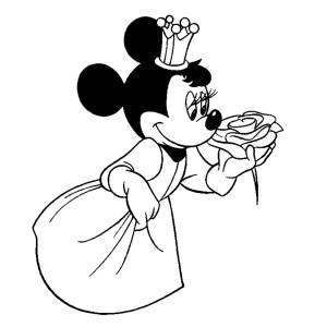 Disegno di Principessa Minnie da colorare