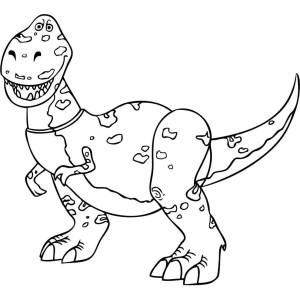 Disegno di Rex Dinosauro Toy Story da colorare
