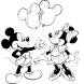 Disegno di Topolino e Minnie da colorare