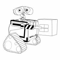 Disegno di Wall-e Disney da colorare