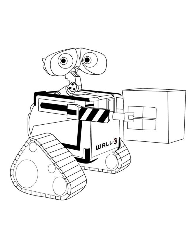 disegno di Wall-e Disney da colorare