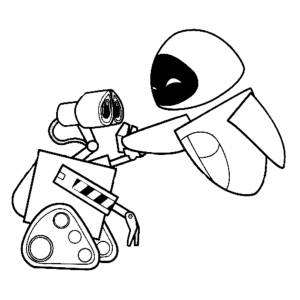 Disegno di WALL-E da colorare